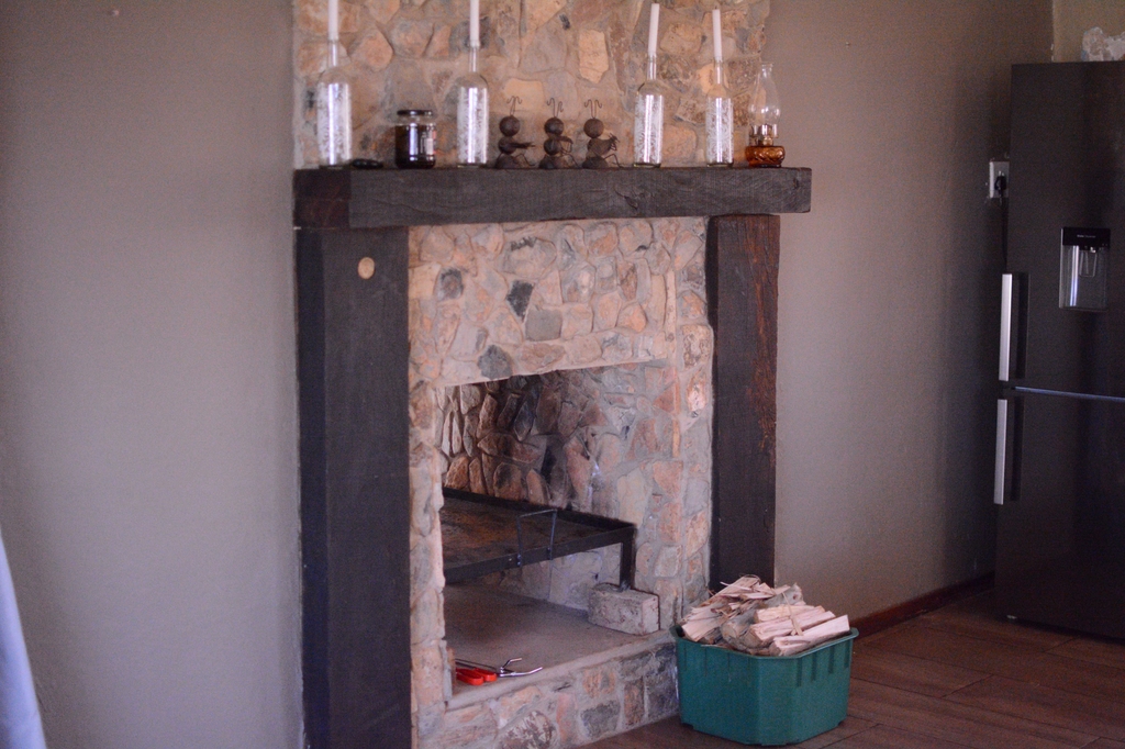 Indoor fireplace and braai