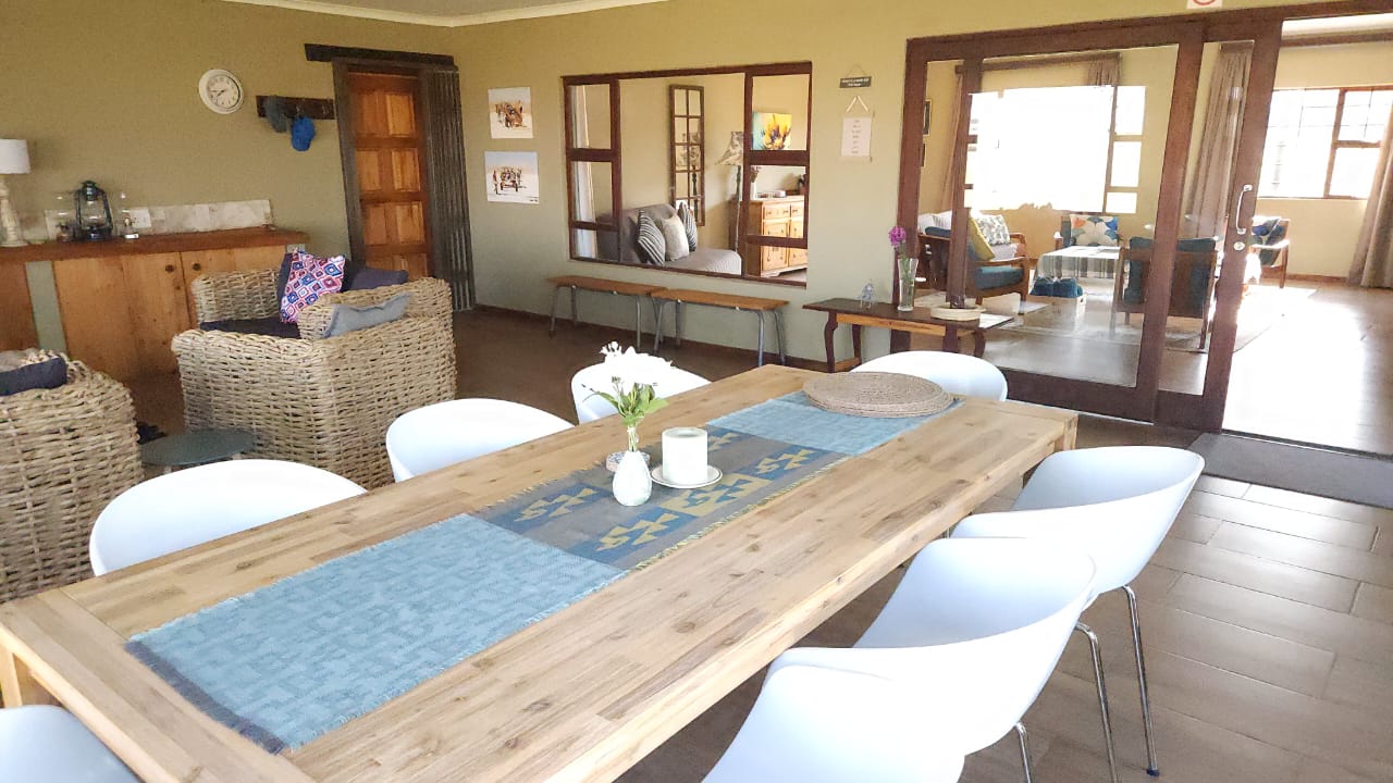Dining table and lounge