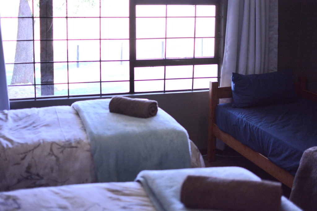 Triple bedroom with farm views